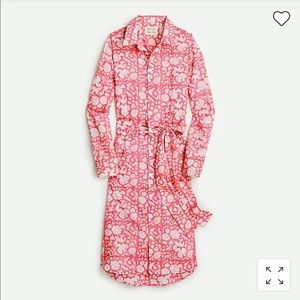 Exclusive j crew x SZ Blockprints midi shirt dress